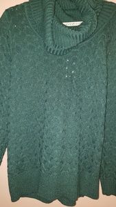 Green Turtleneck Sweater